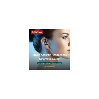 Lenovo XT91 TWS Su Geçirmez Tek Mikrofonlu Bluetooth 5.0 Silikonsuz Gürültü Önleyici Kablosuz Kulak İçi Bluetooth Kulaklık Beyaz