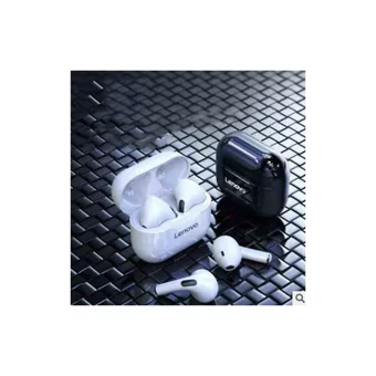 Lenovo LP40 TWS Tek Mikrofonlu Bluetooth 5.0 Silikonsuz Kablosuz Kulak İçi Bluetooth Kulaklık Siyah