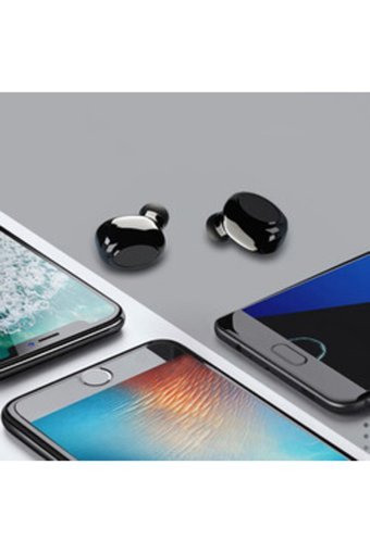 Zore BTK-ZR53 TWS Android iOS Uyumlu Tek Mikrofonlu Bluetooth 5.0 Silikonsuz Gürültü Önleyici Kablosuz Kulak İçi Bluetooth Kulaklık Siyah