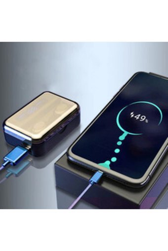 Zore BTK-ZR53 TWS Android iOS Uyumlu Tek Mikrofonlu Bluetooth 5.0 Silikonsuz Gürültü Önleyici Kablosuz Kulak İçi Bluetooth Kulaklık Siyah