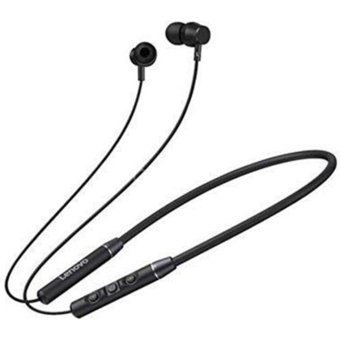 Lenovo QE03 Su Geçirmez Tek Mikrofonlu Bluetooth 5.0 Silikonsuz Gürültü Önleyici Kablosuz Boyun Askılı Bluetooth Kulaklık Siyah