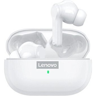 Lenovo LP1S TWS Su Geçirmez Tek Mikrofonlu Bluetooth 5.0 Silikonsuz Gürültü Önleyici Kablosuz Kulak İçi Bluetooth Kulaklık Siyah