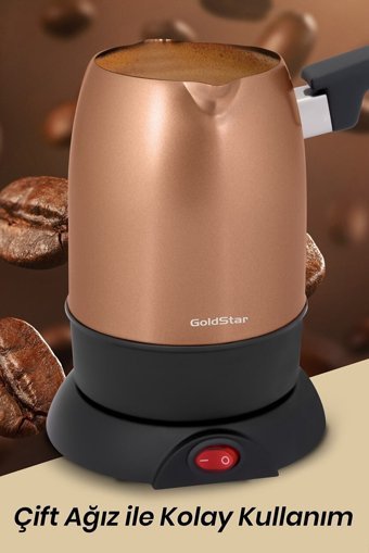 Goldstar ST7300g 850 W 5 Fincan Kapasiteli Çelik Elektrikli Cezve İnox