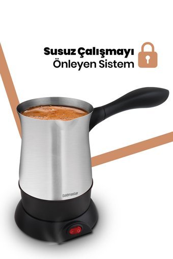 Goldmaster Hoş Sohbet 850 W 5 Fincan Kapasiteli Çelik Elektrikli Cezve Rose Gold