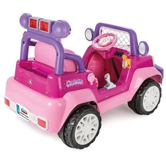 Pilsan Queen 12 V Üstü Açık Tek Kişilik Akülü Jip Pembe