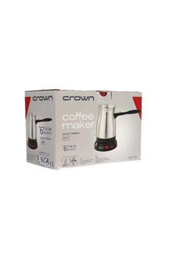 Crown Crw 7104 600 W 6 Fincan Kapasiteli Çelik Elektrikli Cezve İnox