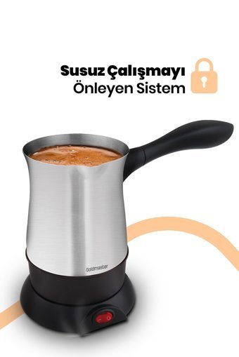Goldmaster Hünkar 850 W 5 Fincan Kapasiteli Çelik Elektrikli Cezve İnox
