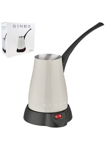 Sinbo SCM-2960 1000 W 5 Fincan Kapasiteli Çelik Elektrikli Cezve Beyaz