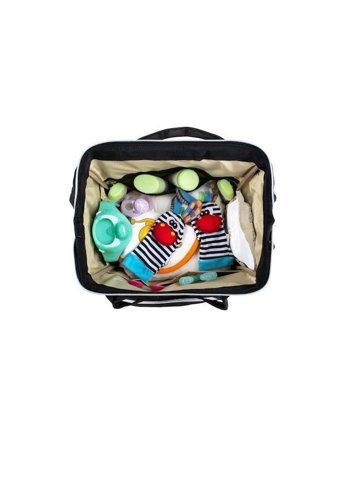 Beautiful Bag Su Geçirmez Cepli Bebek Sırt Çantası Kırmızı-Siyah