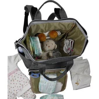 Britax Römer Su Geçirmez Bölmeli Bebek Sırt Çantası Gri