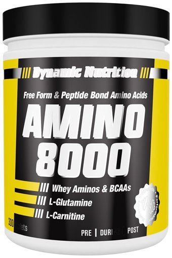 Dynamic Nutrition Amino 8000 Aromasız Kompleks Aminoasit 300 Tablet + Havlu + Multi C 6 Adet