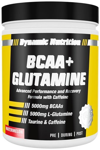 Dynamic Nutrition Karpuz Aromalı Kompleks Glutamin BCAA 300 gr Toz + Protein Bar + Multi C 3 Adet