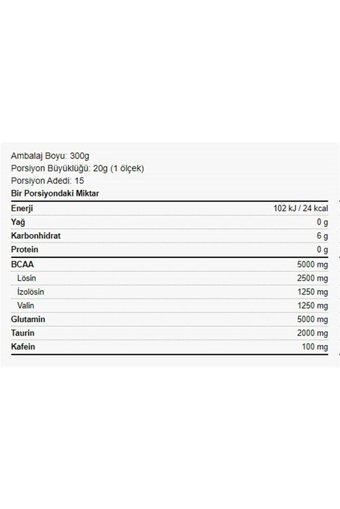 Dynamic Nutrition Karpuz Aromalı Kompleks Glutamin BCAA 300 gr Toz + Protein Bar + Multi C 3 Adet