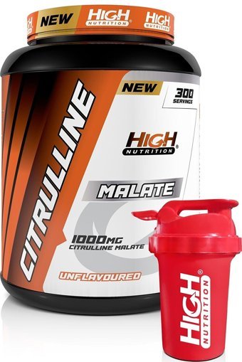 High Nutrition Citrulline Malate Aromasız Aminoasit 300 gr Toz + Shaker