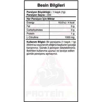 Bigjoy Sports Citrulline Aromasız Aminoasit 300 gr Toz