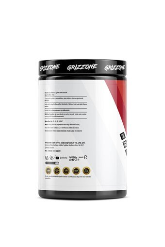 Grizzone Vişne Aromalı Glutamin BCAA 500 gr Toz