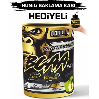 Gorilla Nutrition Yeşil Elma Aromalı Glutamin BCAA 455 gr Toz