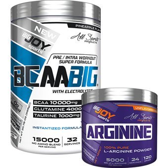 Bigjoy Sports Ananas Aromalı Glutamin BCAABigg 589 gr Toz + Arjinin 120 gr