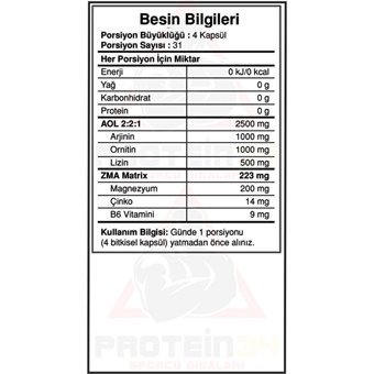 Bigjoy Sports Aromasız Aminoasit 124 Kapsül