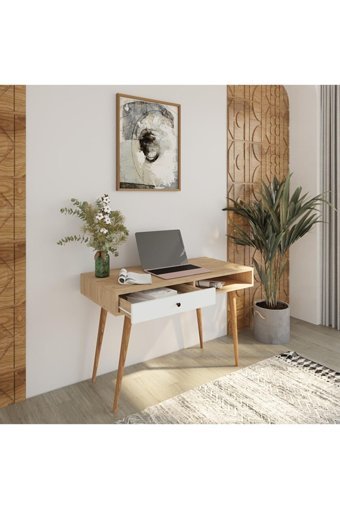 Bimossa S5120 Janus Çekmeceli Yonga Levha Çalışma Masası Ceviz