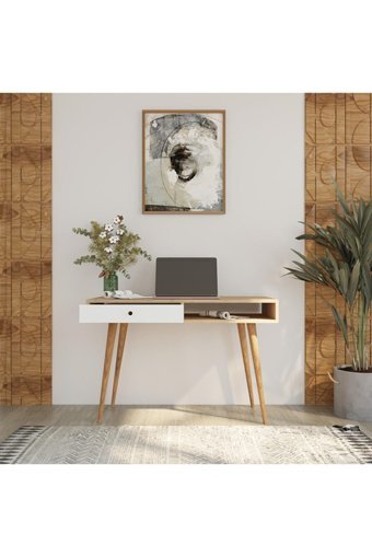 Bimossa S5120 Janus Çekmeceli Yonga Levha Çalışma Masası Ceviz