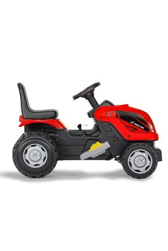 Uj Toys 6 V Üstü Açık Tek Kişilik Akülü Traktör Kırmızı