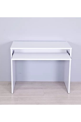Aden Home Harmonia Çekmeceli Kitaplıklı MDF Çalışma Masası Beyaz