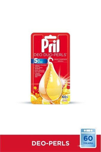 Pril Deo-Perls Limonlu Portakallı Bulaşık Makinesi Kokusu 2'li