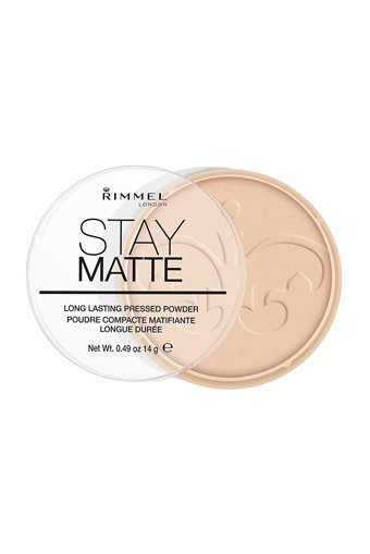 Rimmel London Stay Matte 003 Peach Glow Tüm Ciltler İçin Yağsız Mineralli Mat Kompakt Pudra Açık