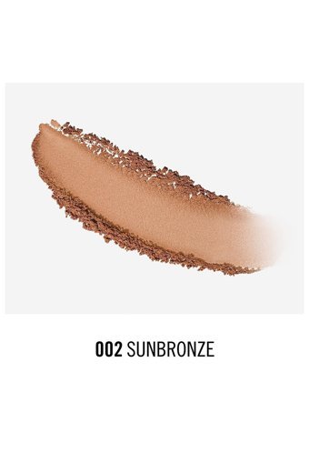Rimmel London Natural 002 Sun Bronze Tüm Ciltler İçin Yağsız Suya Dayanıklı Kadife Kompakt Pudra Koyu