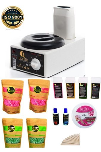 Ege Sir 2+1 Roll-On Ağda Makinesi + 4xBoncuk Ağda + 4xKartuş Ağda + 2xAğda Sonrası Yağ + Bez + 5xSpatula