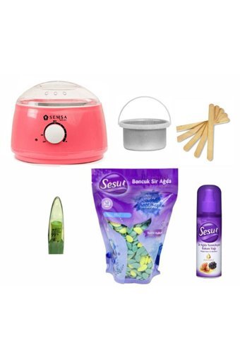 Sesu 1+1 Boncuk Ağda Makinesi + 3xBoncuk Ağda + Spatula