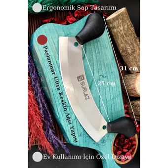 Sürlaz Reds Çift Saplı Plastik Zırh Bıçak 26 cm