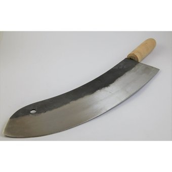 Ramazan Çelik Antep Dövme Tek Saplı Ahşap Zırh Bıçak 29 cm