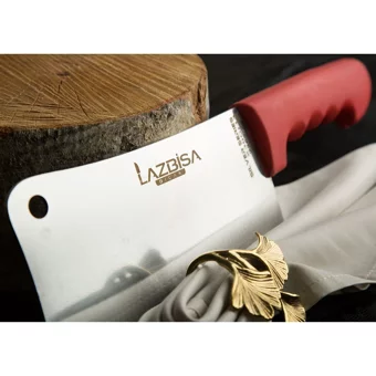 Lazbisa Kemik Kuzu Tavuk Satır Tek Saplı Plastik Zırh Bıçak 25 cm
