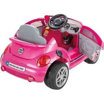 Pilsan 6 V Üstü Açık Tek Kişilik Akülü Araba Pembe