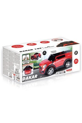 Dolu Ride-on 12 V Üstü Açık Tek Kişilik Akülü Araba Kırmızı
