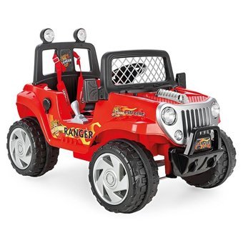 Pilsan Ranger 12 V Üstü Açık Tek Kişilik Akülü Jip Kırmızı