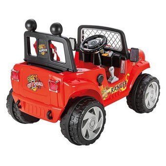 Pilsan Ranger 12 V Üstü Açık Tek Kişilik Akülü Jip Kırmızı