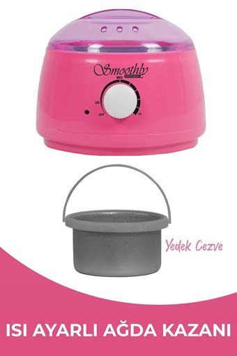Smoothly 1+1 Boncuk Ağda Makinesi + 2xBoncuk Ağda + 2xKarınca Yağı + 3xTemizleme Mendiili + Spatula