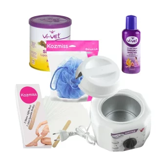 Depiroll Jüpiter 1+1 Kazanlı Ağda Makinesi + Naturel El Ağdası + Spatula + Temizleme Yağı + Lif + Ağda Bezi