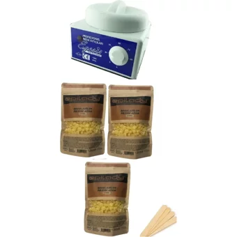 Epilady Ege Sir 1+1 Boncuk Ağda Makinesi + 3xNaturel Boncuk Ağda + Spatula
