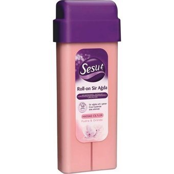 Sesu 1+1 Roll-On Ağda Makinesi + Pudralı Kartuş Ağda + 2xAğda Bezi + Temizleme Yağı