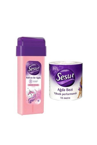 Sesu 1+1 Roll-On Ağda Makinesi + 3xKartuş Ağda + Ağda Bezi