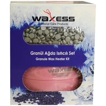 Waxess Merkür 1+1 Boncuk Ağda Makinesi Pembe + Boncuk Ağda