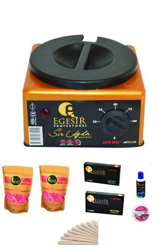 Ege Sir 1+1 Boncuk Ağda Makinesi + 2xPudralı Boncuk Ağda + 2xKalıp Ağda + Spatula + Temizleme Yağı + Ağda Bezi