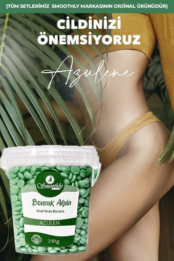 Smoothly 1+1 Boncuk Ağda Makinesi + 2xAzulen Boncuk Ağda + Karınca Yağı + 4xTemizleme Mendiil
