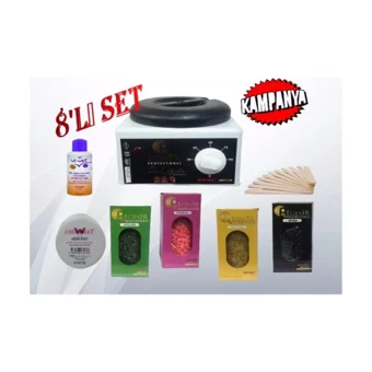 Ege Sir Profesyonel 1+1 Boncuk Ağda Makinesi + 4xBoncuk Ağda + Spatula + Temizleme Yağı + Ağda Bezi