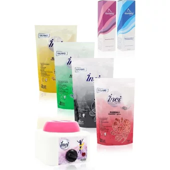 İnci 1+1 Boncuk Ağda Makinesi + 4xBoncuk Ağda + Beyazlatma Kremi