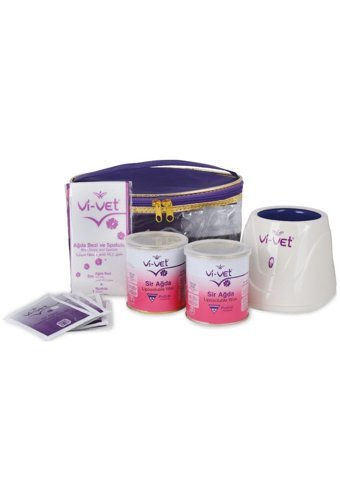Vi-Vet 1+1 Kazanlı Ağda Makinesi + 2xSir Ağda + 2xAğda Bezi + 5xTemzileme Mendili